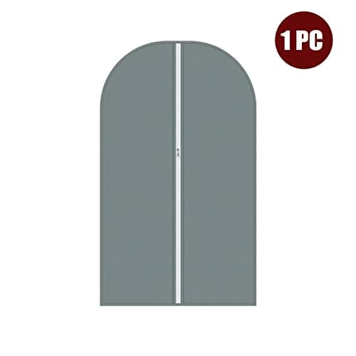 Vinsani 1pc Dustproof Garment Bags Hanging Clothes Covers Breathable, Grey — view 6