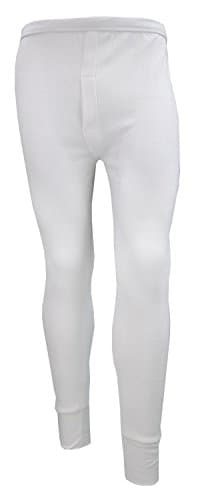 Gaffer Mens Thermal Bottoms Long Johns Trousers Ski Wear White Large — view 2