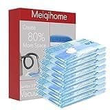 Vacuum Storage Bags 8 Large, Space Saver Sealer Bags, Airtight Compression Bags for Clothes, Pillows, Comforters, Blankets, Bedding(NO PUMP) — view 2