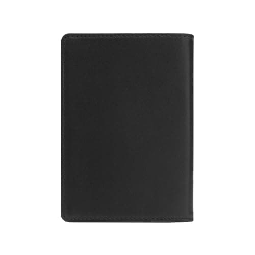 Lawrence London ® Passport Holder, Genuine Full Grain Leather, RFID Blocking Minimalist Design, 3 Pockets, 1 Note Compartment, Easy Access Passport Pocket, Great Gift, Ideal Travel Companion (Black) — view 2
