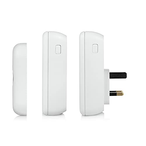 Byron Wireless Doorbell Set, Portable Battery-powered Chime & Plug-In Chime, 150m Range in open field, 16 Melodies, DBY-22314UK — view 5