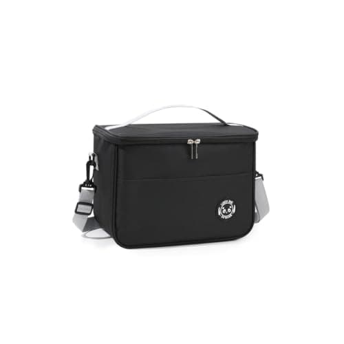 5.7L Family Picnic Cooler Bag Thermal Lunch Bag Cooling Bag for Work Beach Picnic Camping Keep Food Warm or Cold Insulated Cooling Bag for Camping,BBQ,Family,Car and Outdoor Activities