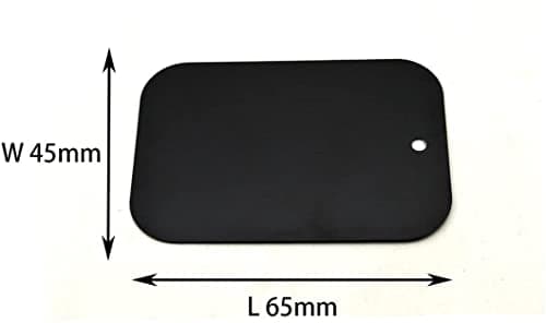 Rheme Metal Plate 12 Pack for Magnetic Phone Car Mount Holder Cradle Stand, Universal Replacement Super Slim Thin Metal Plate with Adhesive for Phone Magnet - 6 Round and 6 Rectangle — view 3