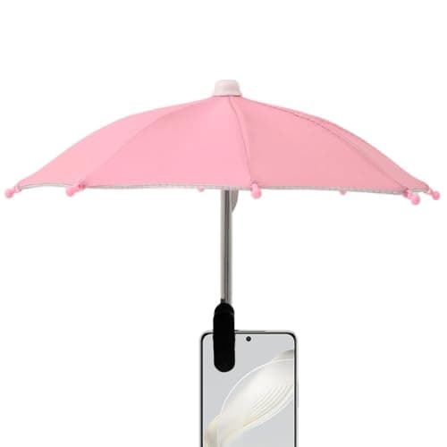 Phone Shade Lightweight Cellphone Sunshade with Clip Cell Phone Umbrella