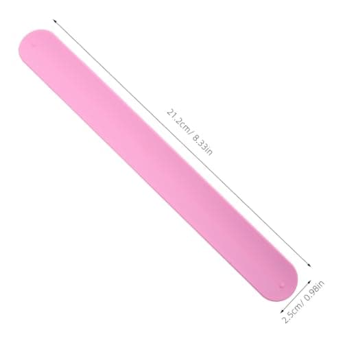 10pcs Pink Silicone Fastener Bands for Wrap Rolls, Flexible Storage — view 2