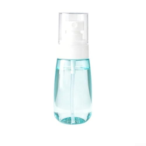 ZWEquipint Portable Fine Mist Spray Bottle for Facial Hydration and Travel Use Compact Plastic Dispenser 9x3.8cm(60ml Green)