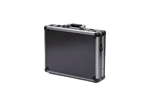 AR BRAND EST. 2021 Aluminium Briefcase Business Office Travel Work Laptop Attaché Bag (Black) Slim Design with Shoulder Strap (Black) — view 5