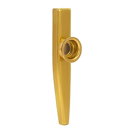 aqxreight Aluminum Alloy Kazoo Musical Instrument for Adults & Kids, Portable Humming Kazoo for Guitar Ukulele Jam Sessions, Travel Companion, No Music Needed (Gold)