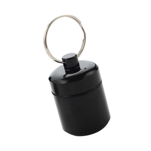 LeeQinersw Aluminum Pill Keychain Container Creams Earplug for Biking Traveling Outdoor