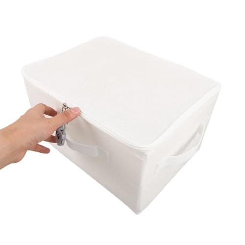 Discreet Non Woven White Box Storage Lockable 12.6x9.45x7.1in — view 4
