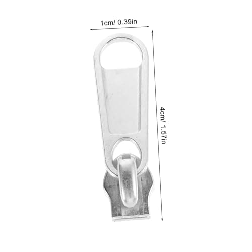 50pcs Silver Zipper Sliders Aluminium Alloy for Bags Backpacks — view 2