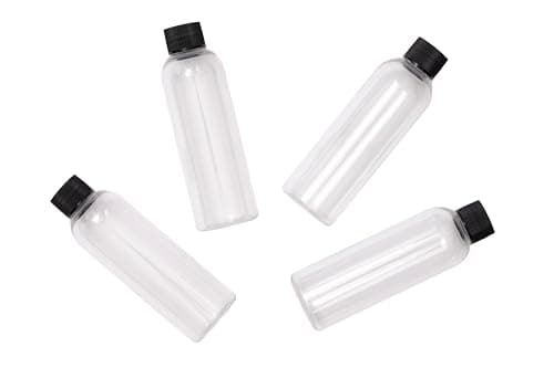 SEB Enterprises 100ml Travel Bottles with Black Screw Lids Pack of 4 BPA Free Durable Leakproof — view 5
