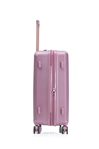 CELIMS - Linea Premium | TSA Padlock | Expandable | 8 Wheels 360 | Peach Skin | Cabin Suitcase, Large, Medium | ABS, Cloud Pink, Medium, Medium — view 4