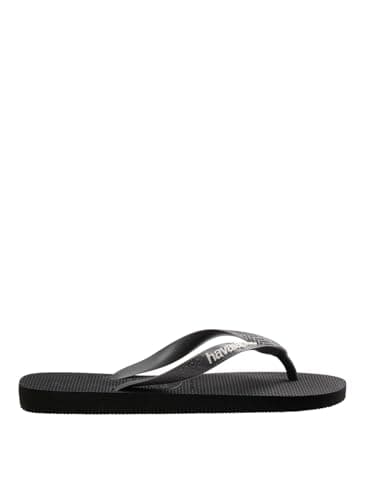 Havaianas Top Logo Pop Up Unisex Adults FlipFlop Black/Steel Grey 10/11 UK — view 3