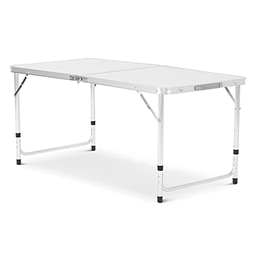 SA Products Folding Table 4ft - 1.2m Heavy Duty Plastic Outdoor Work Top