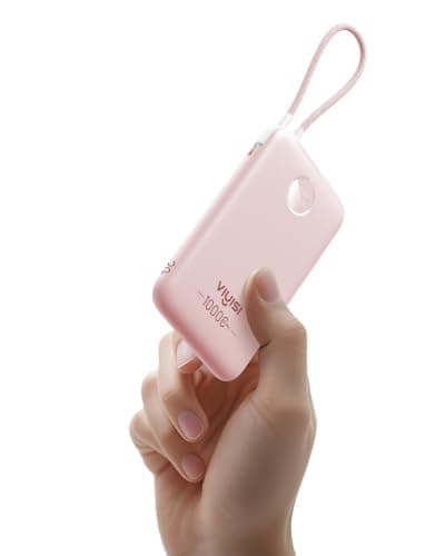 10000mAh Portable Charger QC 22.5W Fast Charging with Built-in Cables