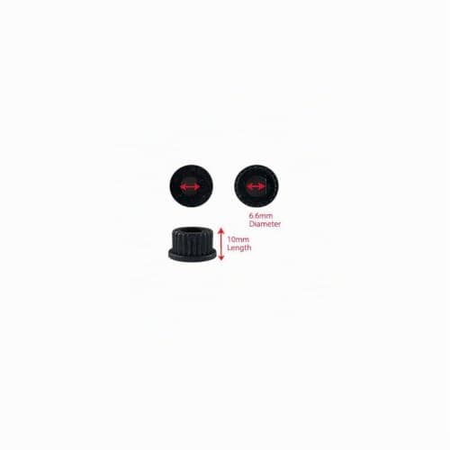Ufixt Universal Cooker Control Knobs | 4 Pack Black Oven Dial Kit | Includes 12 Adaptors for All Shaft Sizes | Compatible with Most Brands — view 6