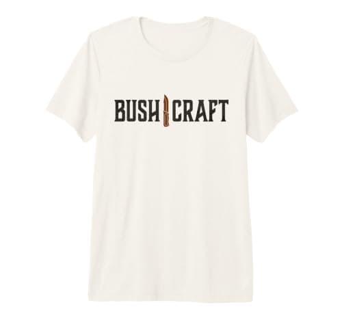 Bushcraft Survival Knife Outdoor Living Nature Camping Premium T-Shirt