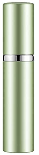 Travelofo Mini Perfume Bottles, Refillable Spray Atomiser, 5ml Leak-Proof Dispenser for Travel, Luxury Gift for Men & Women (Green)