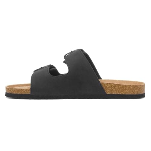 Lilley Womens Black Double Buckle Mule Sandal - Size 5 UK - Black — view 4