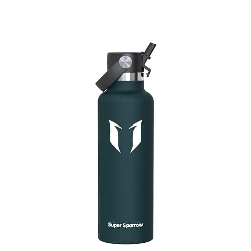 Sparrow Insulated Water Bottle 750ml FlipFlow Metal Drinks Bottle Straw