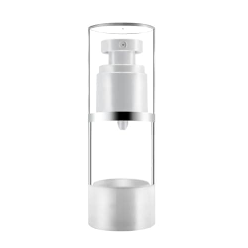 VILLFUL Portable Travel Spray Sunscreen Bottle in Modern Mini and Compact Design 3pcs with Press Pump, Refillable 30ml Cosmetics Sprayer for Bathroom and Travel Use
