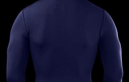 PowerLayer Compression Tops for Men Base Layers Men's Running Top Thermal Shirt - Navy, S — view 3