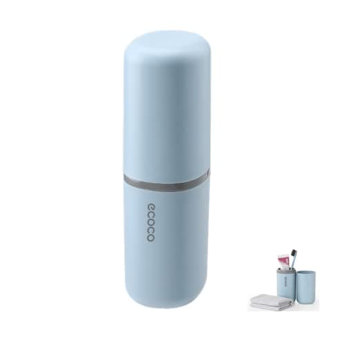 Meiyijia Travel Toothbrush Holder, Toothpaste Holder, Portable, Dustproof, Antibacterial, Toothbrush Case for Travel, Family, Camping, School