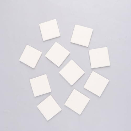 Hoppipola Pack of 10 Coral Frag Base Tray for SPS Saltwater Aquarium, Ceramic Holder for Coral Setting, White Rearing Station for Reef Aquariums — view 5