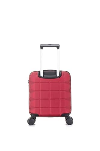 ATX Luggage EasyJet 45x36x20cm Underseat Cabin Approved Suitcase Lightweight Durable ABS Carry-ons with 4 Dual Spinner Wheels and Built-in Combination Lock (Wine Red, 17.5 Inches, 30 Liter) — view 4