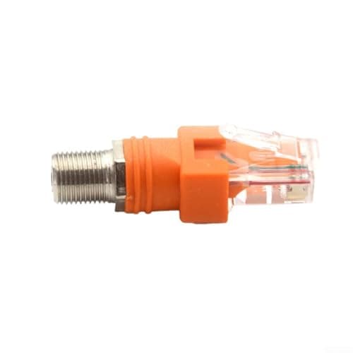 YobiLife Female to Male Converter Adapter Coaxial Coupler Adapter Coaxial Straight Connector F-RJ45 Pluggable Wire Connector for Electrical Line Finder — view 2