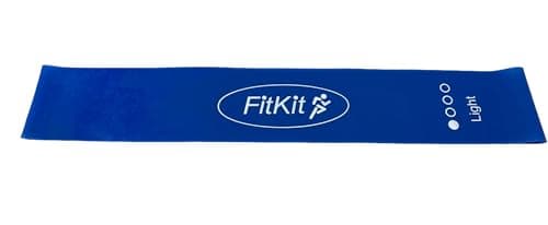Resistance Exercise Loop Band Perfect for Yoga, Pilates, Gym, Fitness + More (1x Blue - Light Band) — view 2