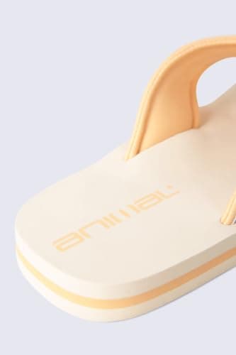 Animal Swish Womens AOP Slip-On Flip Flops Beige 7 — view 2