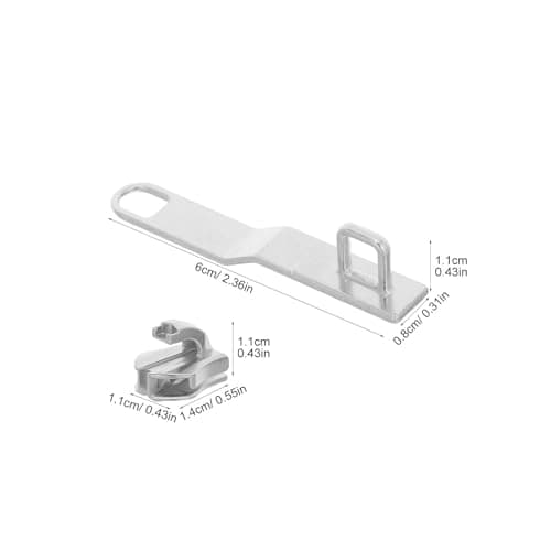 ULDIGI Metal Zipper Pulls and Sliders Replacement Kit, 2 Sets, Silver Zinc Alloy, Reliable Zipper Repair and Replacement, for Backpacks and Luggage, International Trips — view 2