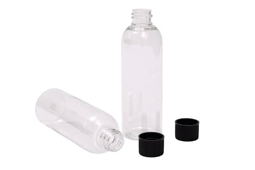 SEB Enterprises 100ml Travel Bottles with Black Screw Lids Pack of 4 BPA Free Durable Leakproof — view 4
