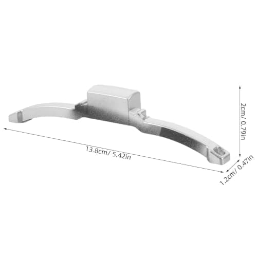 OFFSCH Plastic Handle Base for Suitcase, Strong Stable Framework Repair Part, Silver Luggage Handle Bracket Kit, Quick Assembly for Travel and Home Use — view 2