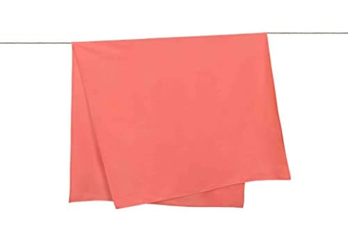 Sleepdown Plain Large Beach Towel Soft Microfiber Absorbent Swimming Pool Travel Camping Bath Sauna Gym Yoga with Bag - Coral - (160 x 90cm) — view 4