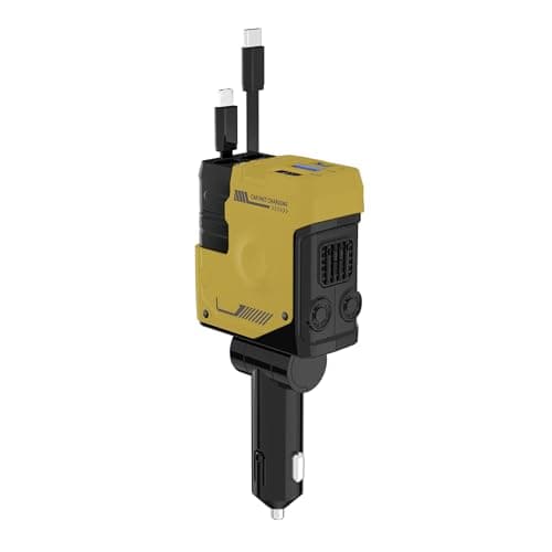 PIXZCSA USB Car Charger Adapter With Intelligent Chip Technology,yellow