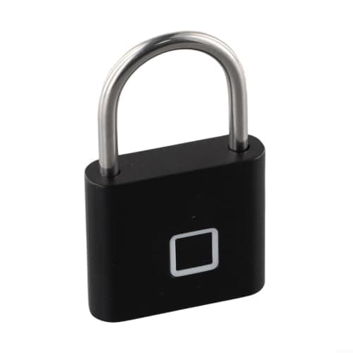 Biometric Padlock Stainless Steel Shackle 4mm Thick — view 2