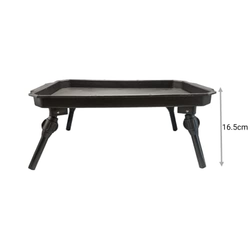 BZS Plastic Folding Fishing Bivvy Bait Table Camping Mini Drinks Table Light Weight Green 39cm x 25cm — view 2