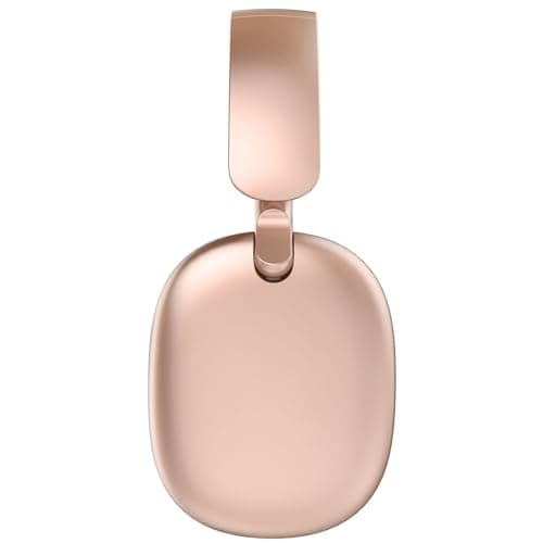 RORSOU C6 Active Noise Cancelling Headphones, Wireless Over Ear Bluetooth Headphones, 60H Playtime, Lightweight Folding Deep Bass Comfort Fit Ear Cups Headset with Mic for iPad/Travel/PC Rose Gold — view 2