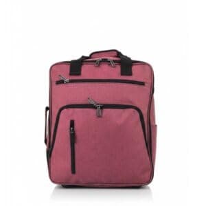 TR-E-002 EasyJet Cabin Bags 45x36x20cm Underseat Rucksack for Plane Hand Luggage Backpack Rolling Wheeled Travel Backpack with Adjustable Height Handle Pink — view 5