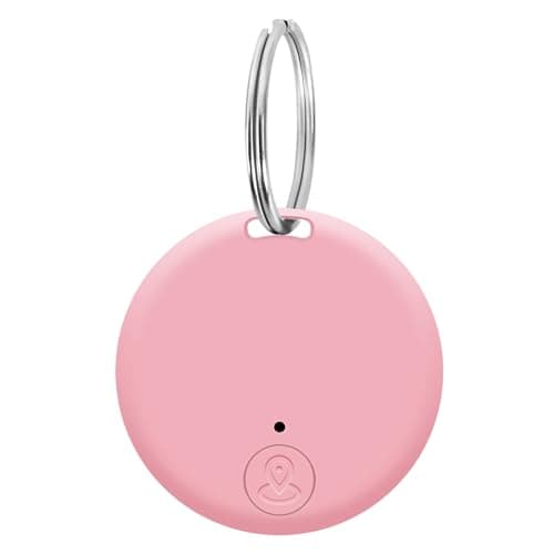 Key Finder, Bluetooth Item Locator Mini GPS Tag Live Tracking on Free App Bluetooth 5.0.Key Finder for Wallets Pets Lggage Child Locators Finder Anti-Lost Tag Compatible with Android iOS, Pink