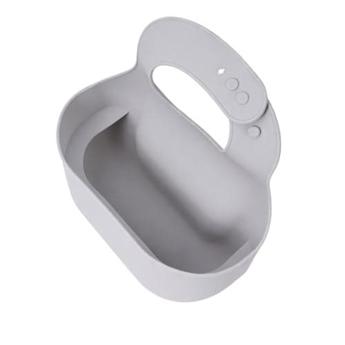 YOBIB Travel Sickness Bib, Waterproof Protection, Children's Accessory, Beige/Grey, Deep Catchment Design, Lightweight, Easy Clean (1, Grey)