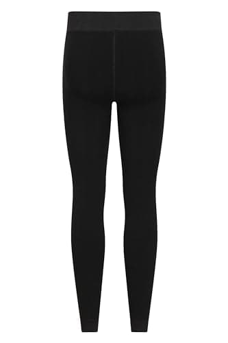 Mountain Warehouse Womens Fluffy Fleece Lined Thermal Leggings Multipack - Lightweight Ladies Pants, Warm & Cosy - Autumn Winter, Outdoors, Travelling & Hiking Black (2 Pack) M — view 4
