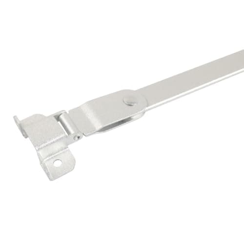 FUANA Wind-Resistant for RV Window Latch Support Bar, Aluminum Exit Latch with for Red Handle Camper Travel Trailer, Silver Safety Bracket Kit with Screws — view 5