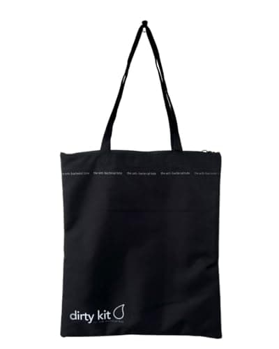 dirty kit Antibacterial Tote - Zip Secured - Eliminates Odour - Kills Bacteria - Machine Washable - Made from Recycled Plastic - GQ and Vogue Recommended
