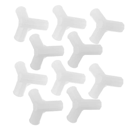 NIYANGLE 10Pcs Plastic 3-Way Tee Joint Corner Connectors for Shoe Racks