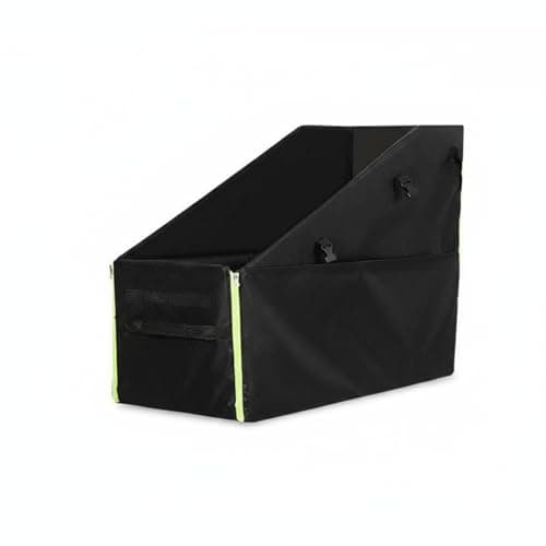 LOVIVER Storage Case Folding Bike Carrier Organizing Rectangular Box Oxford Cloth Seam Water Resistant Panel Suitable for Car Home Storage, Black, Large Without Wheels