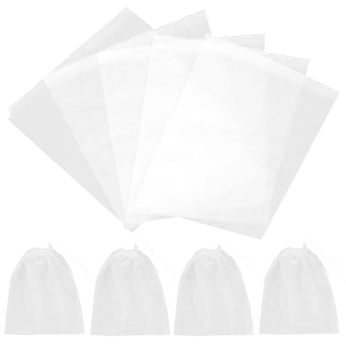 LRXIYODE 50pcs Non-Woven Fabric Shoe Bags Drawstring Dustproof Travel Shoe Covers Medium 32x38cm Portable Storage Pouch for Men Women Gym and Handbag Use